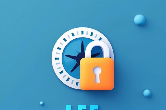 Ilustración de un candado digital sobre un icono de navegador web, simbolizando la privacidad y seguridad de las cookies.